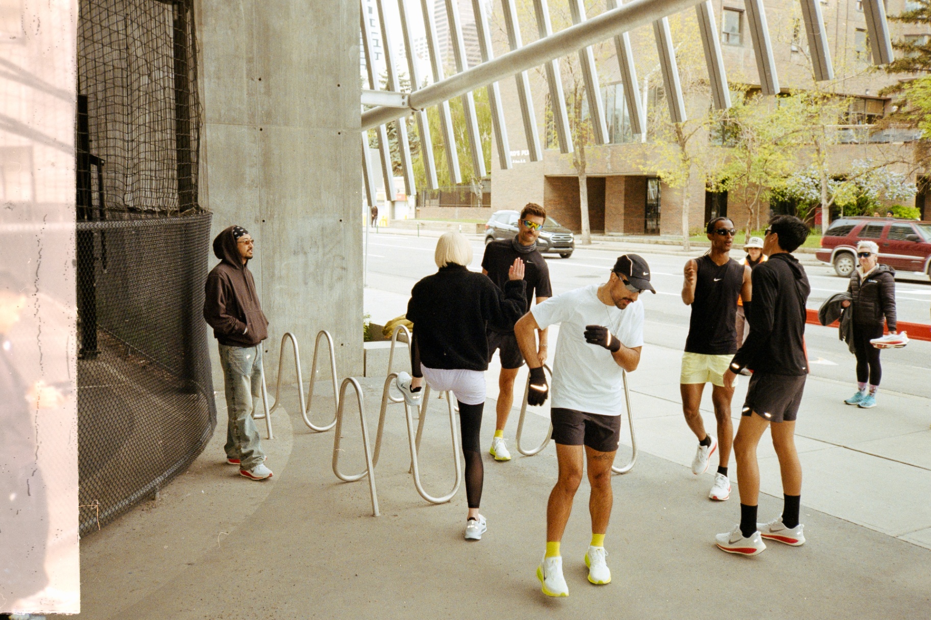 Warm-ups before the run